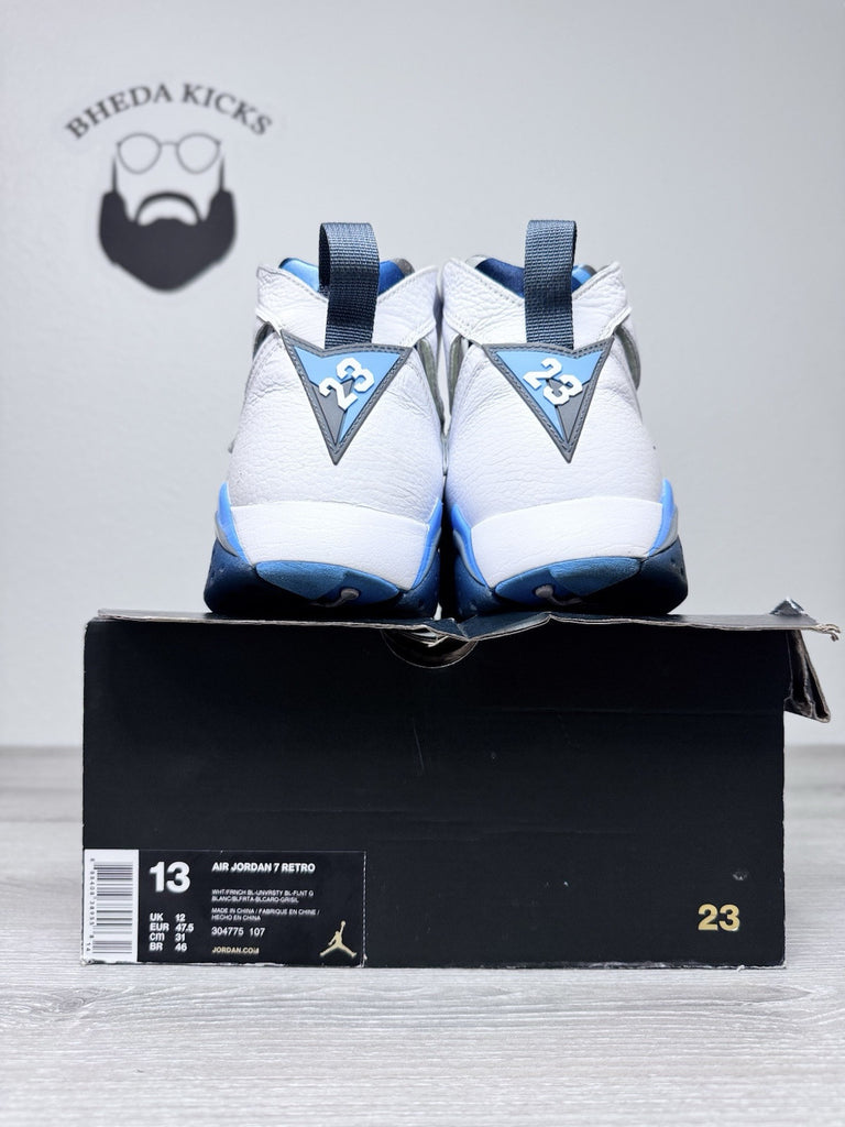 Size 13 - Air Jordan 7 Retro 2015 French Blue (304775-107) Preowned Og