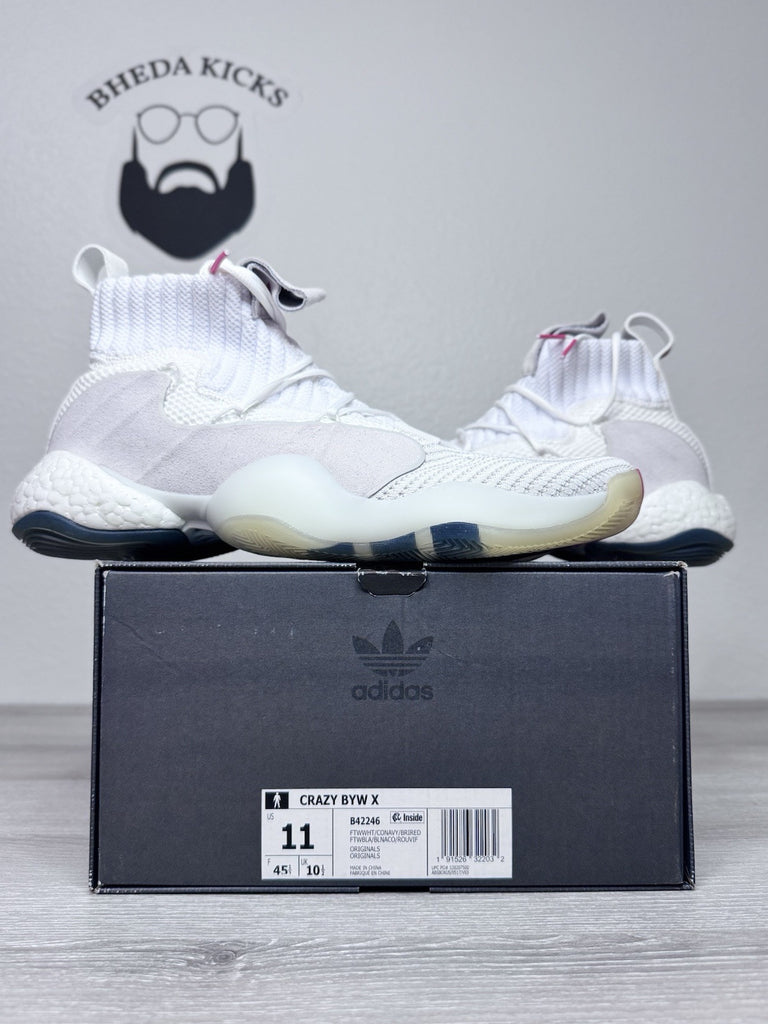 Adidas Crazy BYW X 'Cloud White' B42246 Men's Shoes B42246 NEW DS
