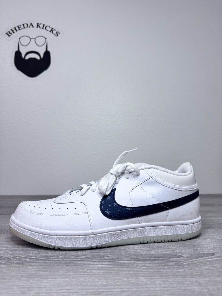 Size 15 - Nike Sky Force 3/4 White Obsidian Navy Blue Pure Platinum CZ7892-101