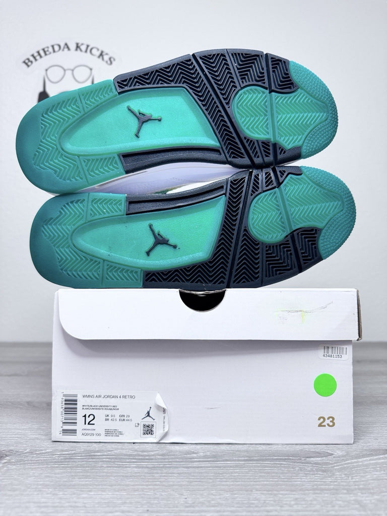 Size 12W/10.5M - Air Jordan 4 Retro Rasta Green Gray White Orange AQ9129-100