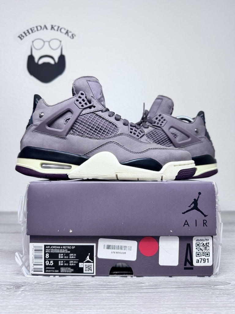 Size 8 - Air Jordan 4 Retro x A Ma Maniere Mid Violet Ore DV6773-220 Preowned