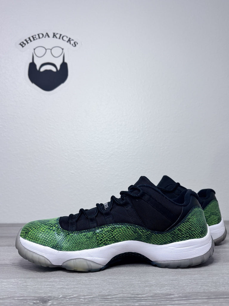 Size 14 - Nike Air Jordan 11 Retro Low Nightshade  Green Snakeskin  528895-033