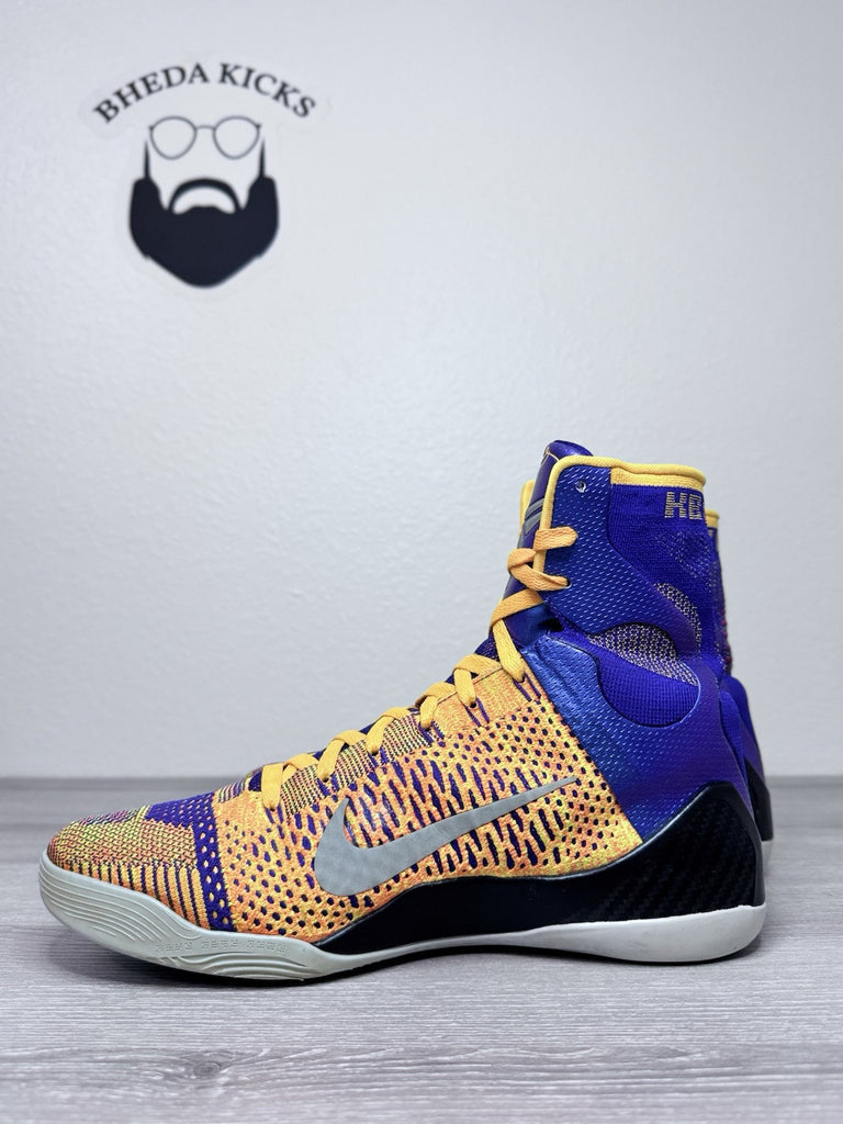 Size 11.5 - Nike Kobe 9 IX Elite Showtime Team Collection Lakers 630847-500