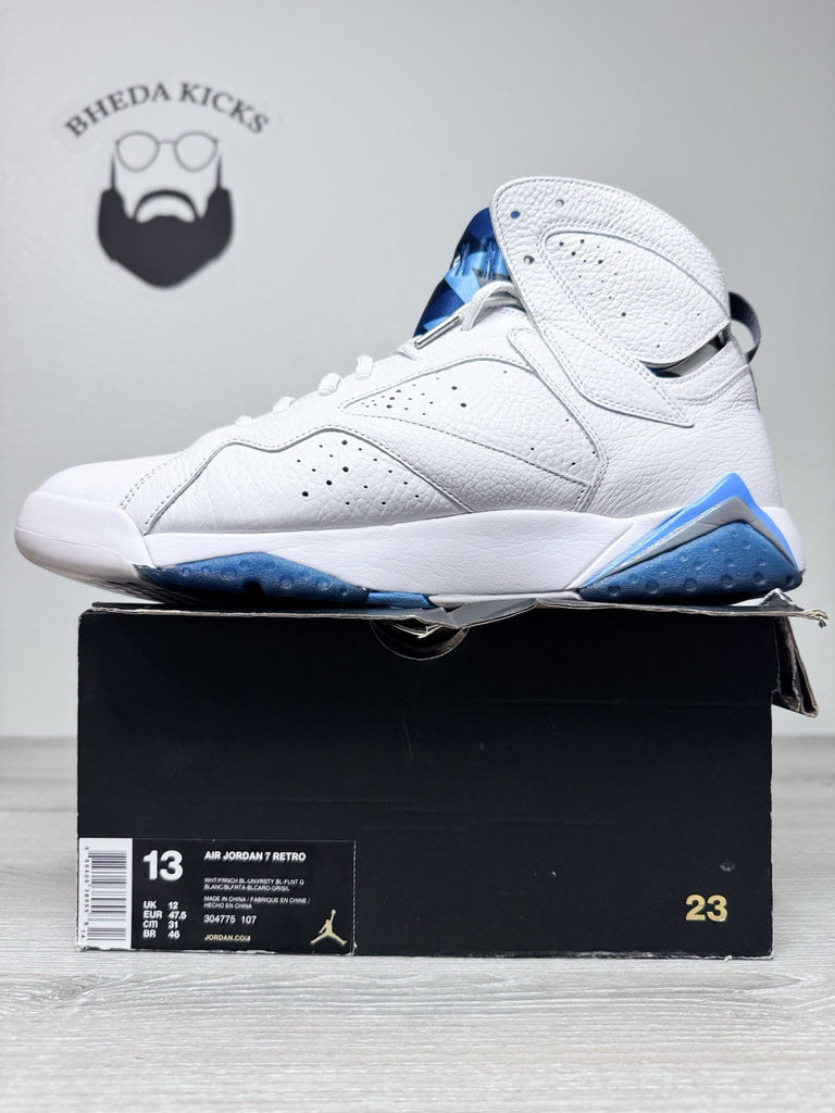 Size 13 - Air Jordan 7 Retro 2015 French Blue (304775-107) Preowned Og