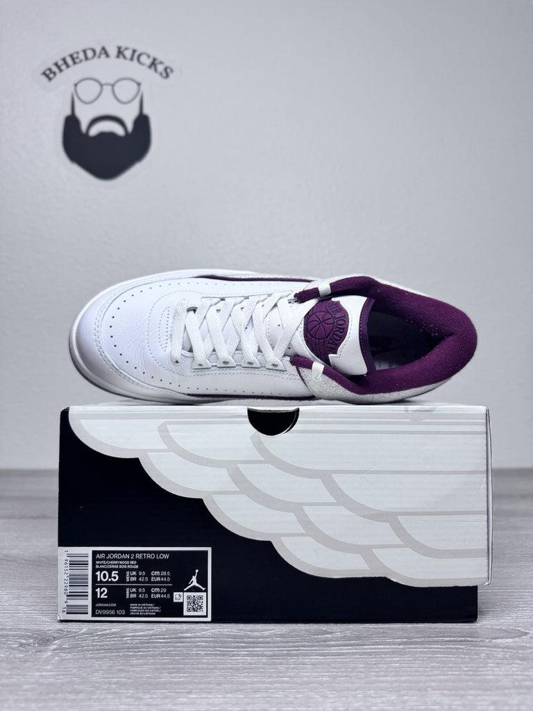 Size 10.5 - Nike Air Jordan 2 Retro Low Cherrywood DV9956–103 Preowned