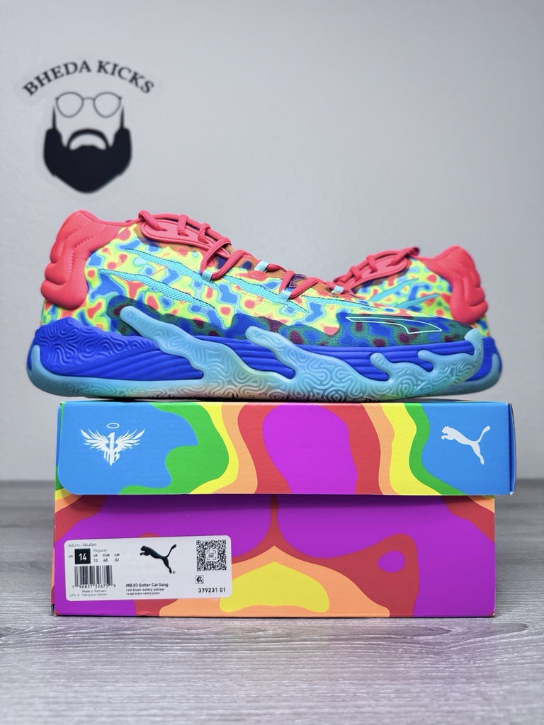 Size 14 - Puma LAMELO BALL MB.03 GUTTERMELO 379231-01 Rare Sneakers Mens NEW DS