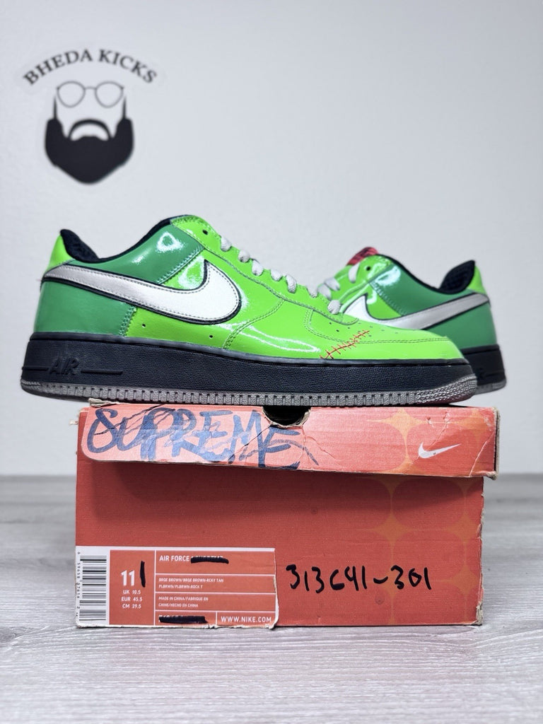 Size 11 - Nike Air Force 1 Low Frankenstein 313641-301 Preowned Authentic