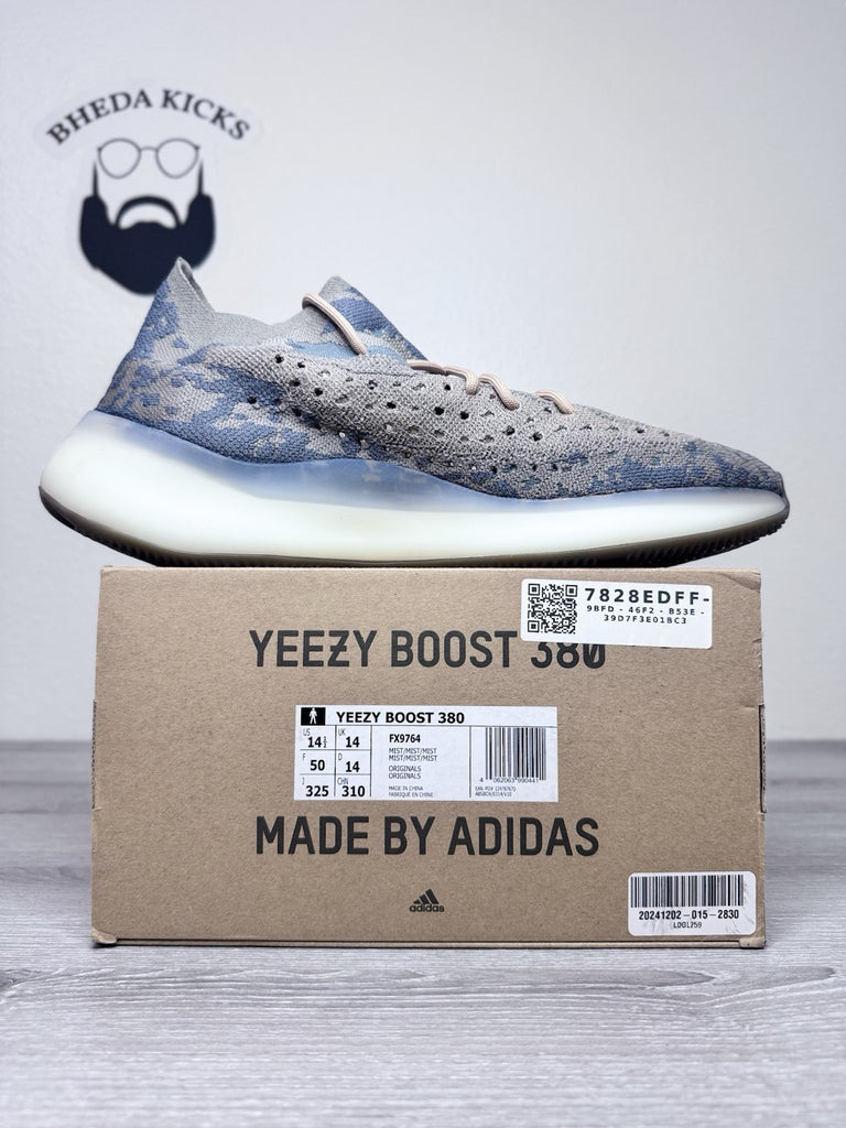 Size 14.5 - adidas Yeezy Boost 380 Mist Non-Reflective Preowned Og Authentic