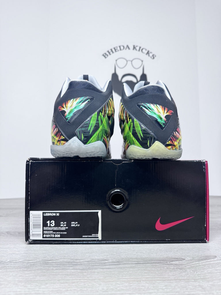 Size 13 - Nike LeBron XI Everglades 616175-006 Authentic Og NEW DS