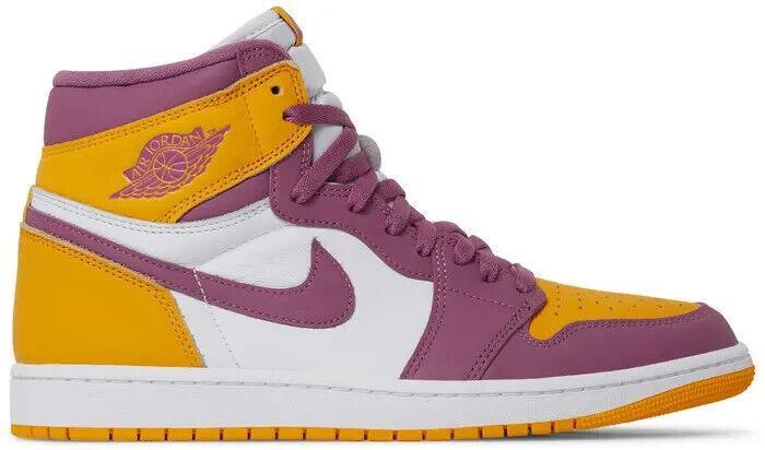 Size 15 - Jordan 1 Retro High OG Brotherhood 2022 Yellow Pink 555088-706 NEW DS