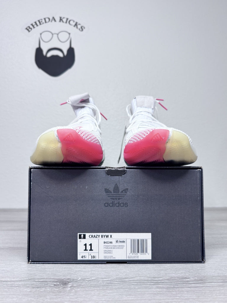 Adidas Crazy BYW X 'Cloud White' B42246 Men's Shoes B42246 NEW DS
