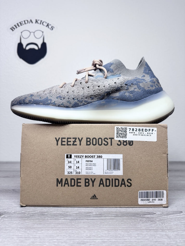 Size 14.5 - adidas Yeezy Boost 380 Mist Non-Reflective Preowned Og Authentic
