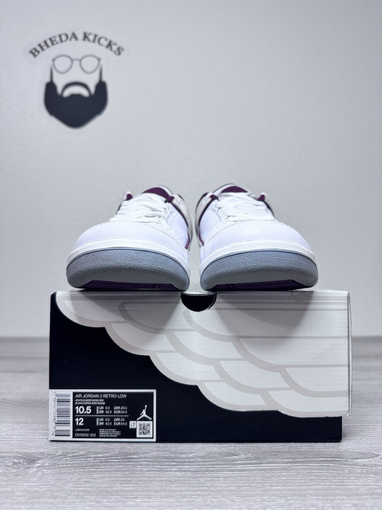 Size 10.5 - Nike Air Jordan 2 Retro Low Cherrywood DV9956–103 Preowned