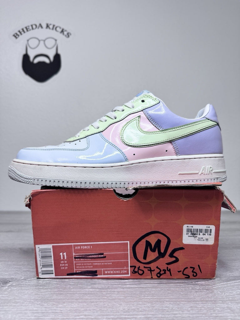 Size 11 - Nike Air Force 1 Authentic Easter Egg 2005 307334-531 Preowned