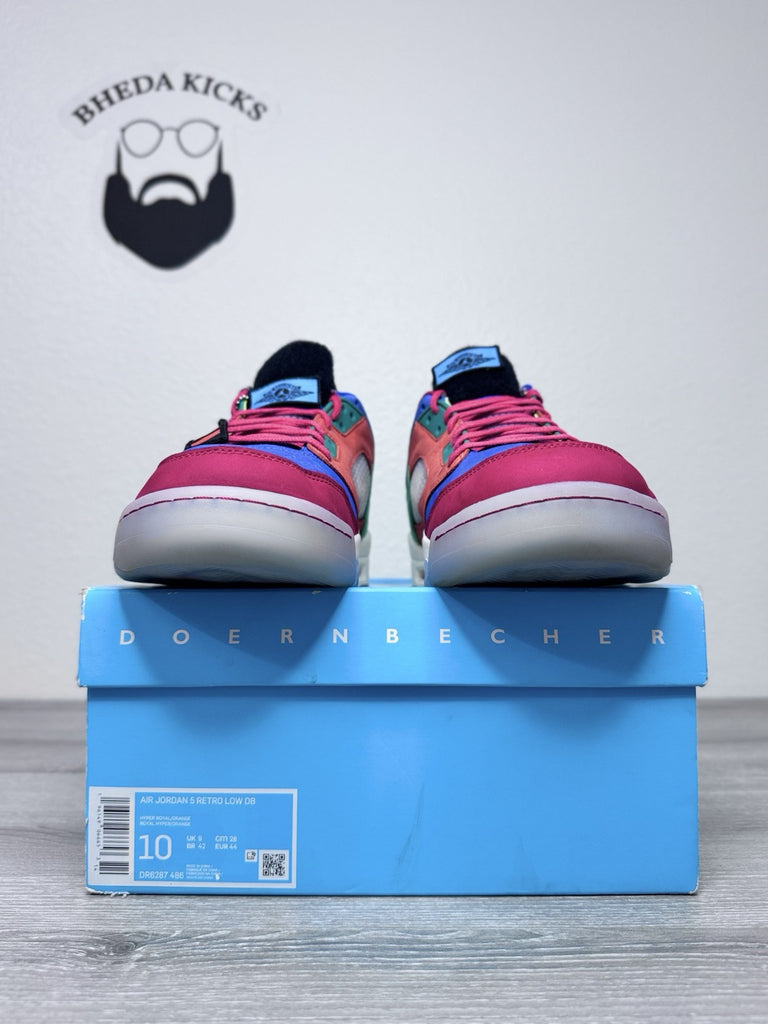 Size 10 - Nike Air Jordan 5 V Retro Low Doernbecher Royal DR6287-486 Preowned