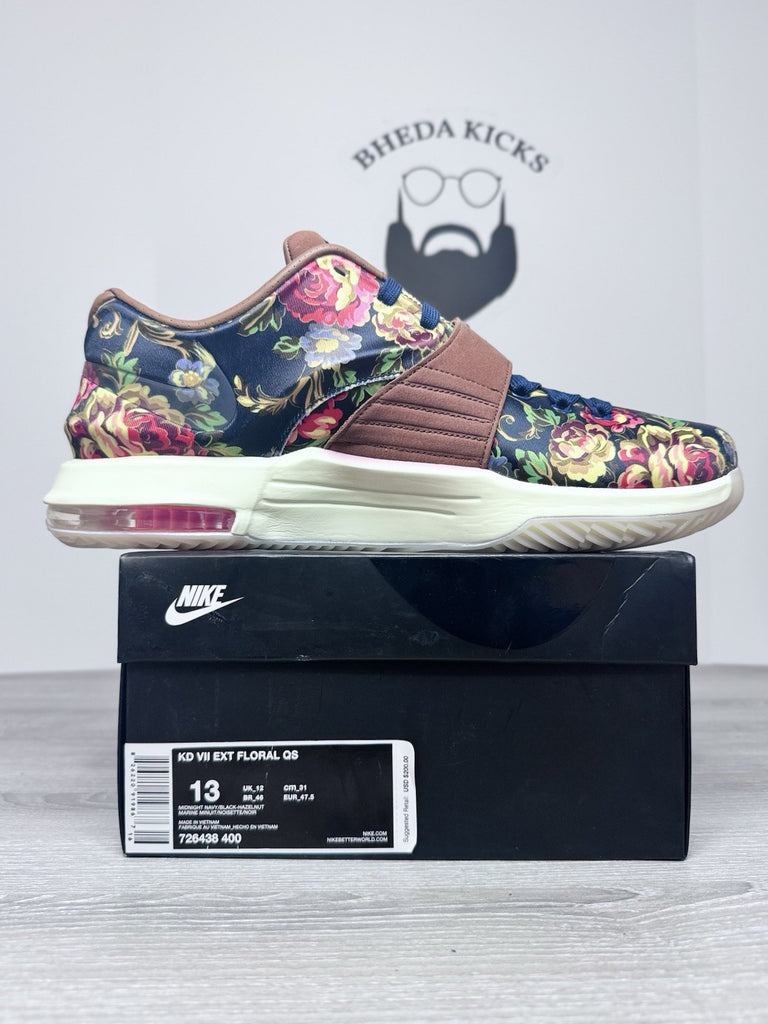 Size 13 - Nike KD 7 EXT QS Floral 2015 Men’s Basketball Shoes 726438-400 NEW DS