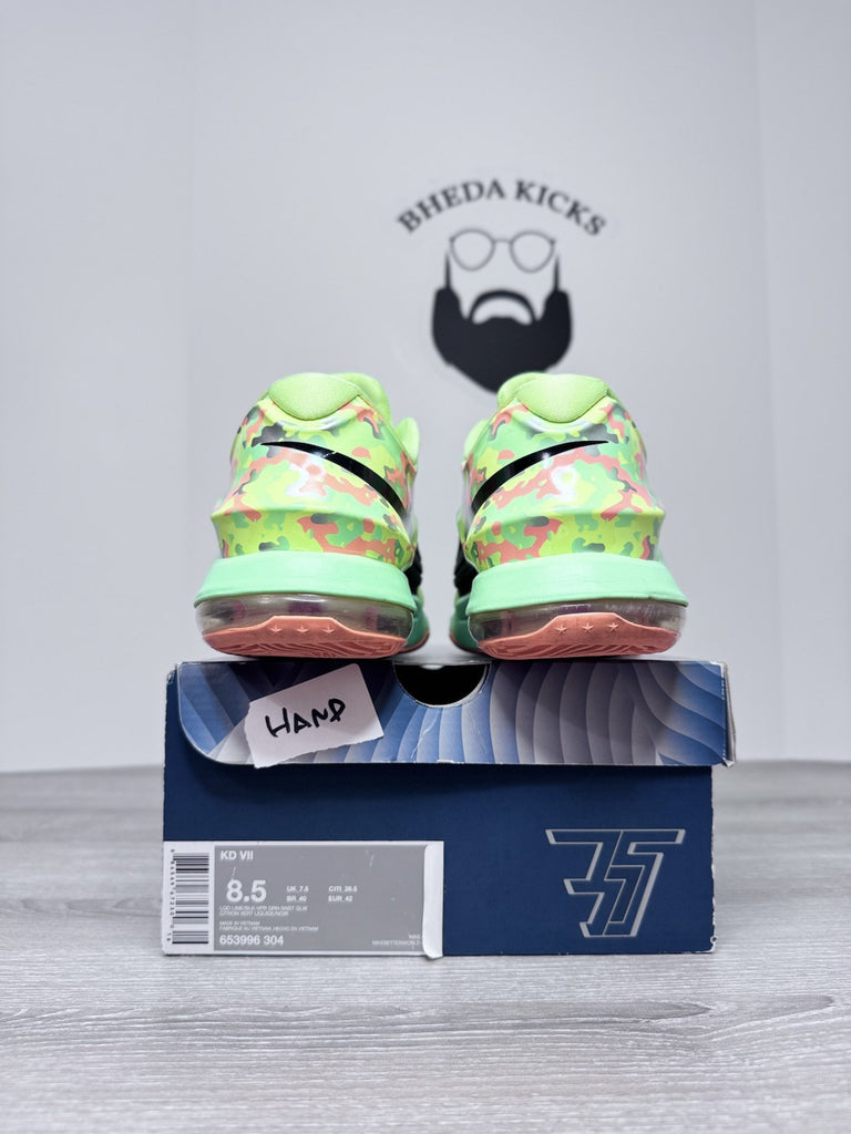 Size 8.5 - Nike KD 7 Easter 653996-304 Preowned Like Black Citron Authentic