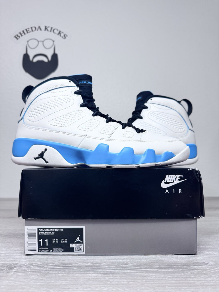 Size 11 - Air Jordan 9 Retro Powder Blue 2024 FQ8992-101 Preowned Authentic