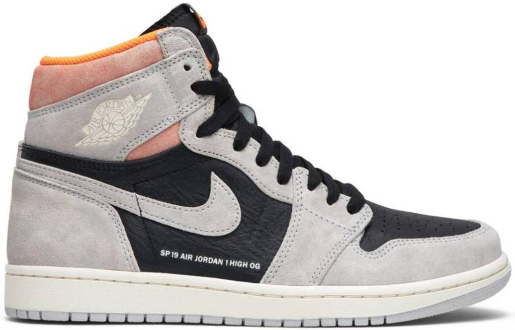 Size 10.5 - Jordan 1 Retro High OG Neutral Grey Hyper Crimson 555088-018