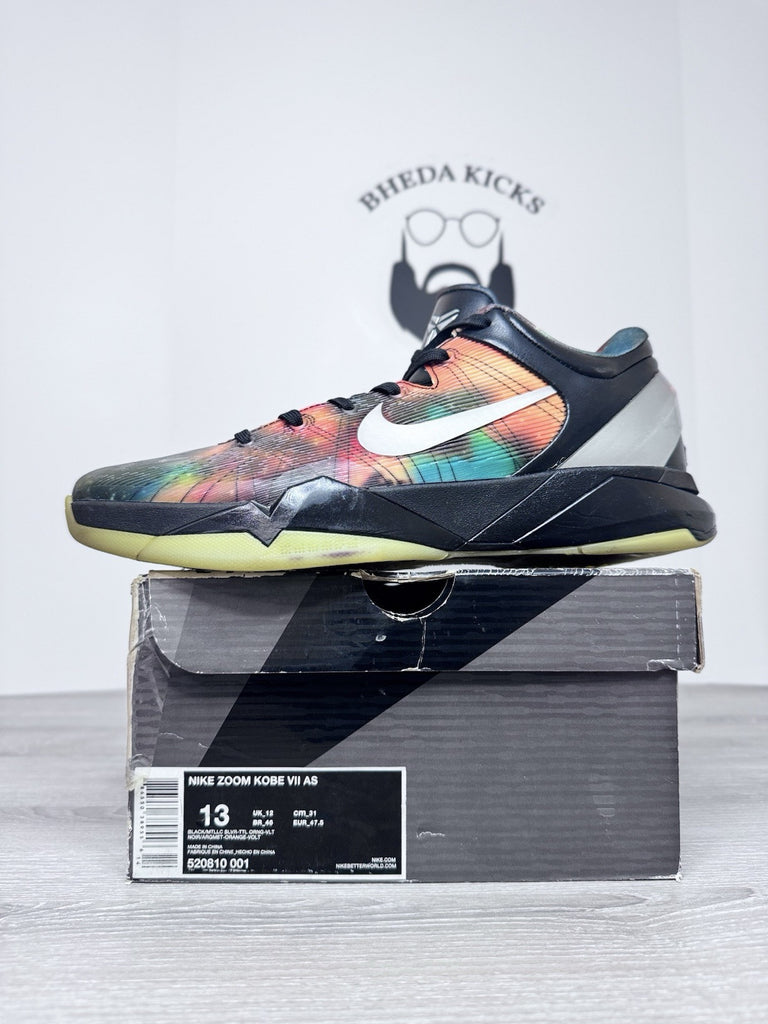 Size 13 - Nike Zoom Kobe 7 All Star Galaxy 2012 520810-001 Multicolor Black