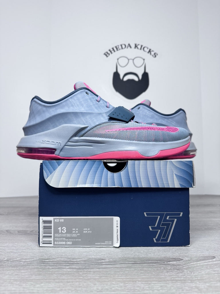 Size 13 - Nike Air Zoom KD 7 VII Calm Before Storm 653996-060 Pink Worn Once