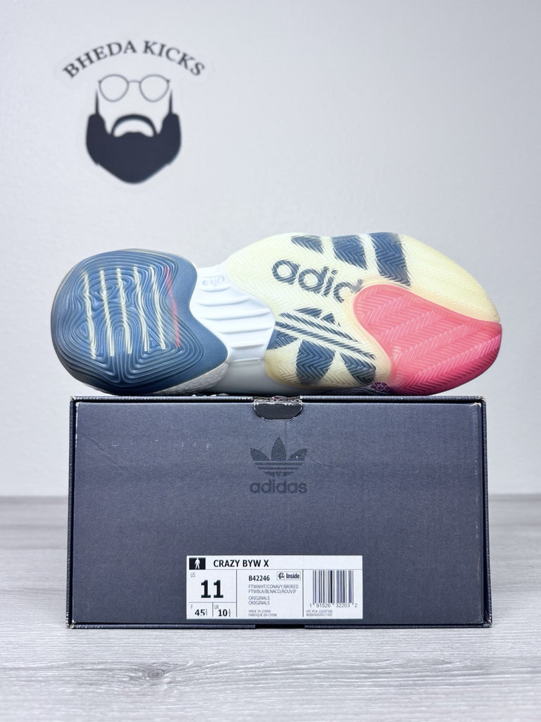 Adidas Crazy BYW X 'Cloud White' B42246 Men's Shoes B42246 NEW DS