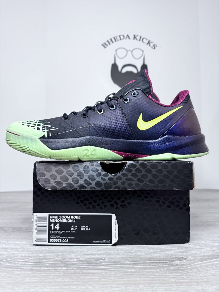 Size 14 - Nike Zoom Kobe Venomenon 4 2013 Glow Dark Basketball Shoe 635578-003