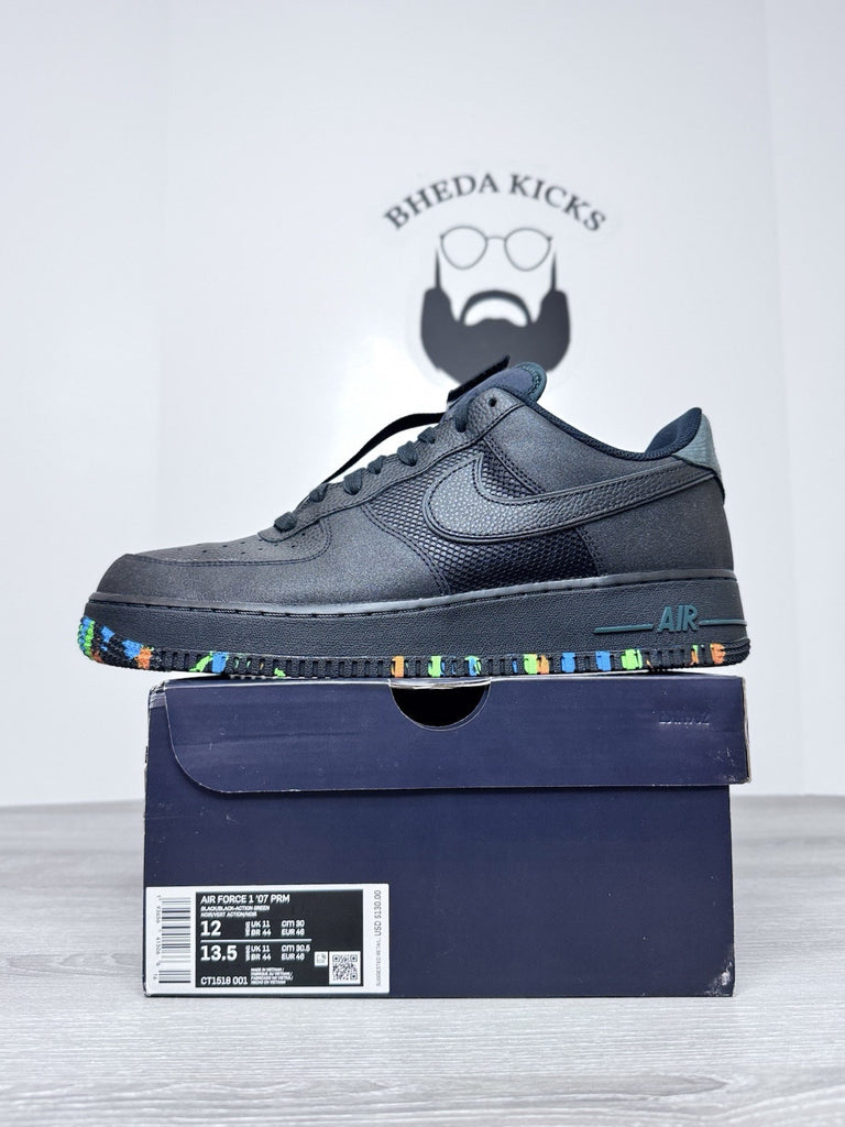 Size 12 - Nike Air Force 1 Low ALL FOR 1 NYC Parks 2019 CT1518-001 Black Splash