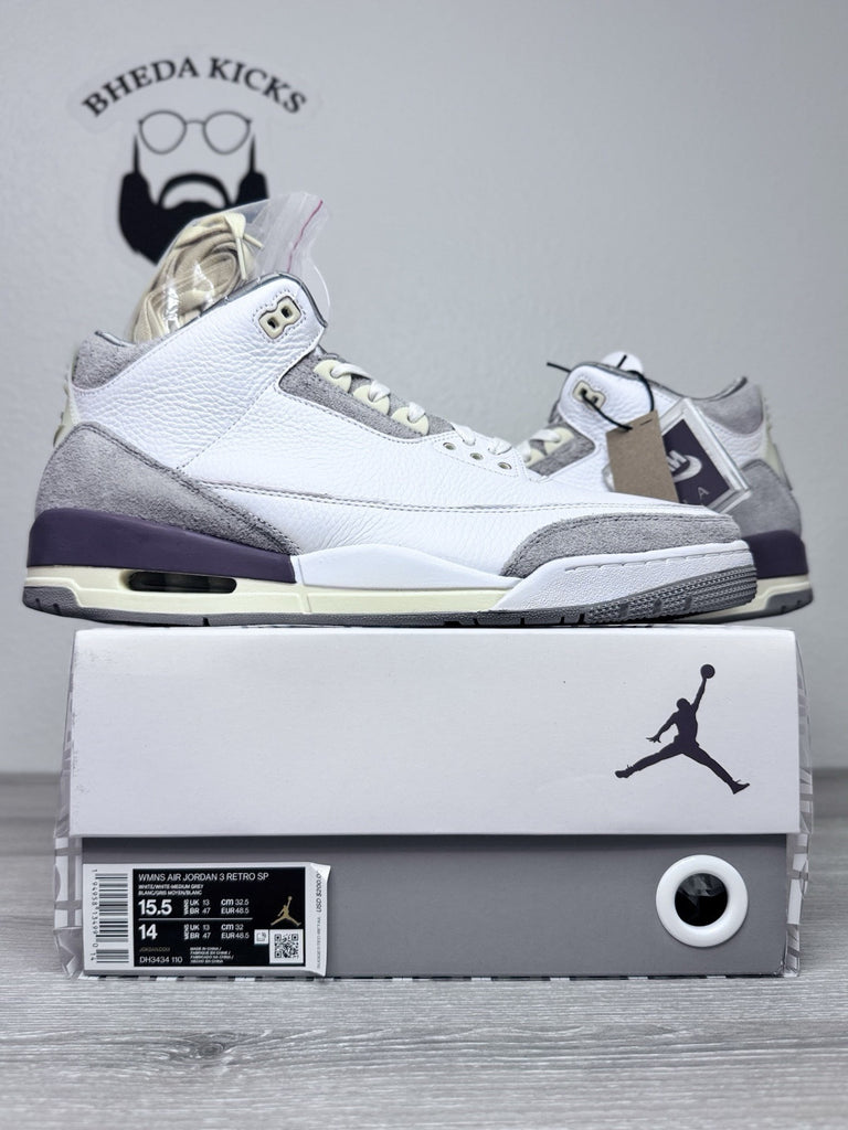 Size 14M/15.5W - Jordan 3 Retro SP A Ma Maniére (Women's) DH3434-110 NEW DS