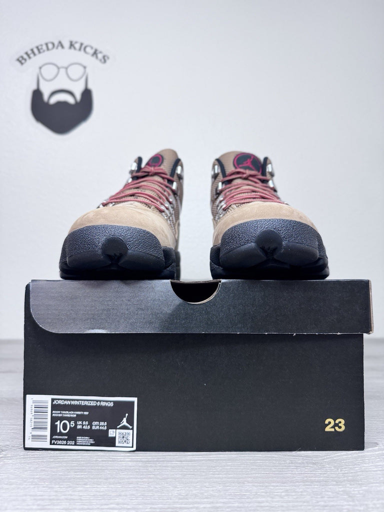 Size 10.5 - Nike Air Jordan Winterized 6 Rings Rocky Tan Black FV3826-202 NEW DS