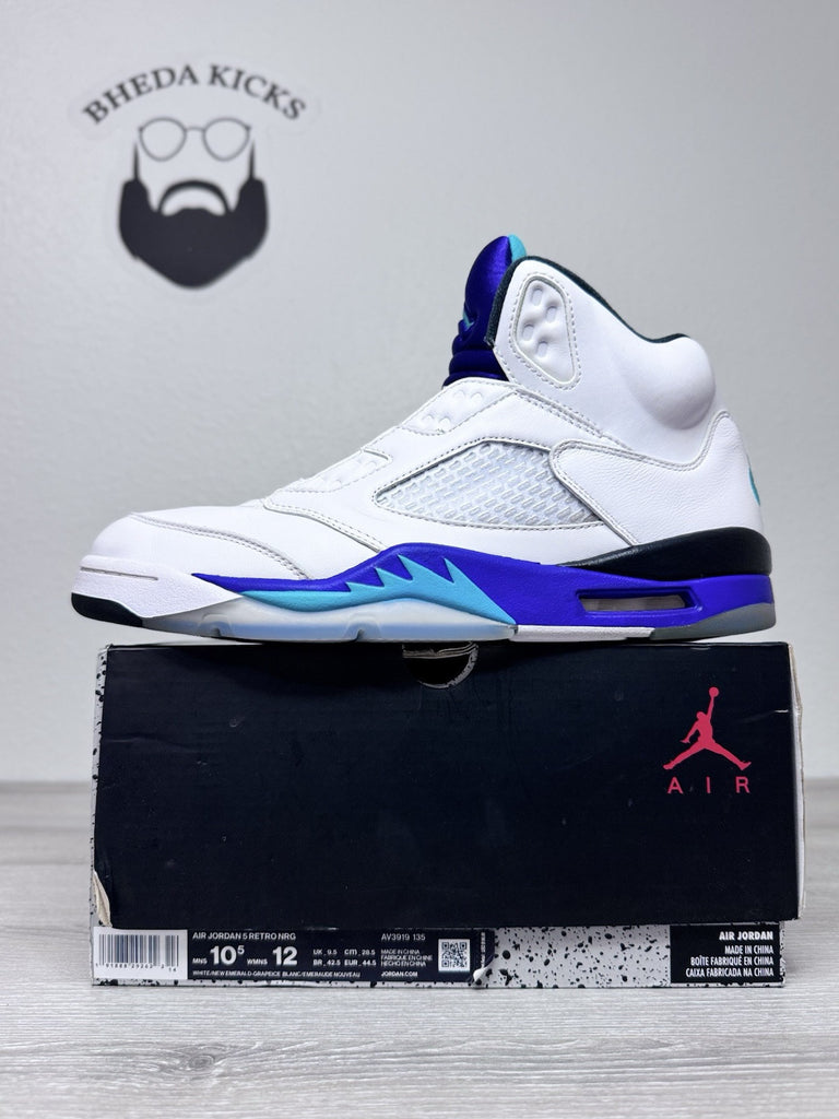 Size 10.5 - Nike Air Jordan 5 Retro Fresh Prince AV3919-135 OG Grape Preowned