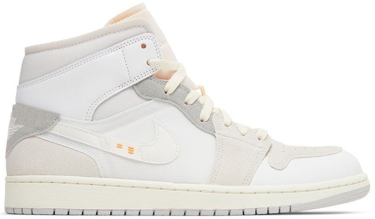 Size 12 - Jordan 1 Mid SE Craft White 2022 Suede Grey Leather DM9652-100 NEW DS