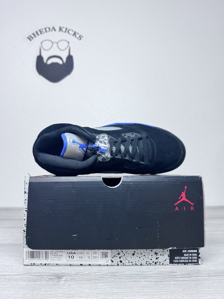 Size 10 - Nike Air Jordan 5 Retro Racer Blue Men's Shoes CT4838-004 Worn Once