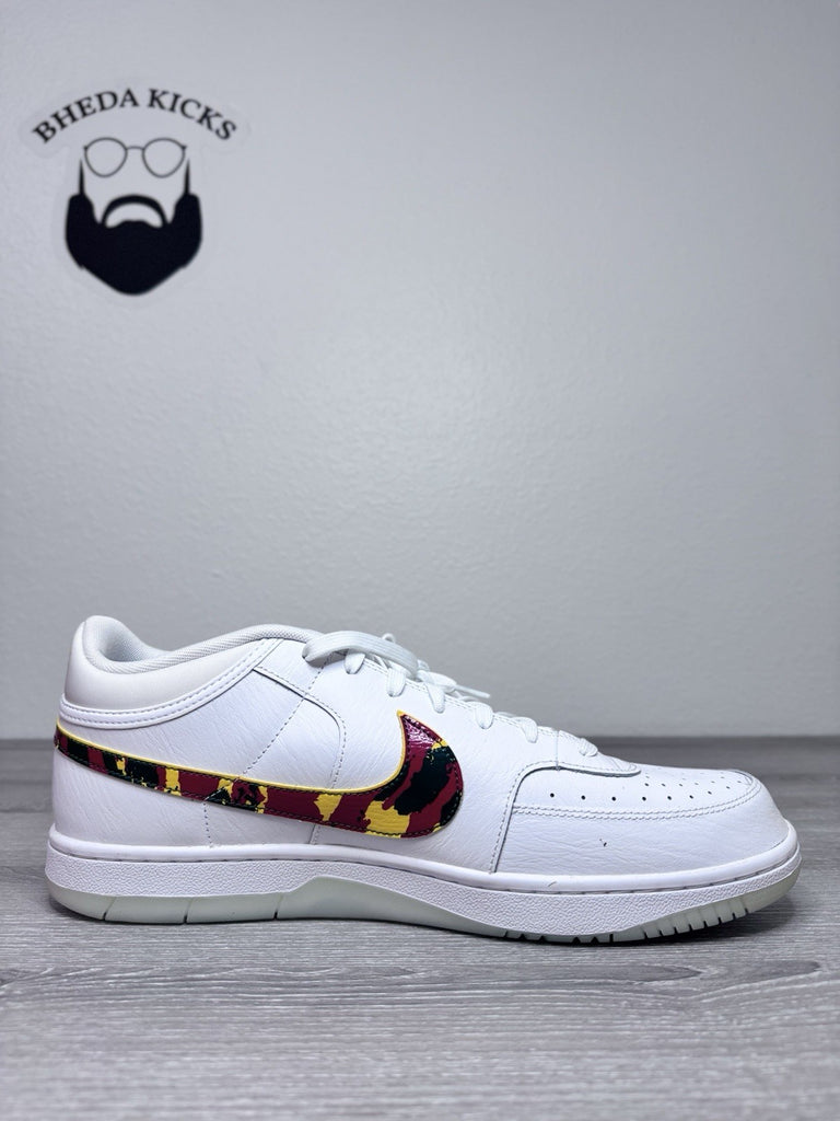 Size 15 - Nike Sky Force 3/4 White Red Camo Swoosh Size Men’s CZ7892-100 NEW DS