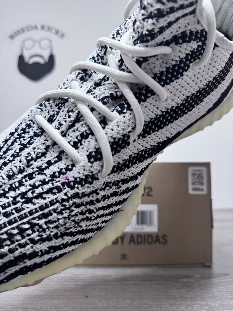 Size 14.5 - adidas Yeezy Boost 350 V2 Low Zebra CP9654 Preowned Authentic