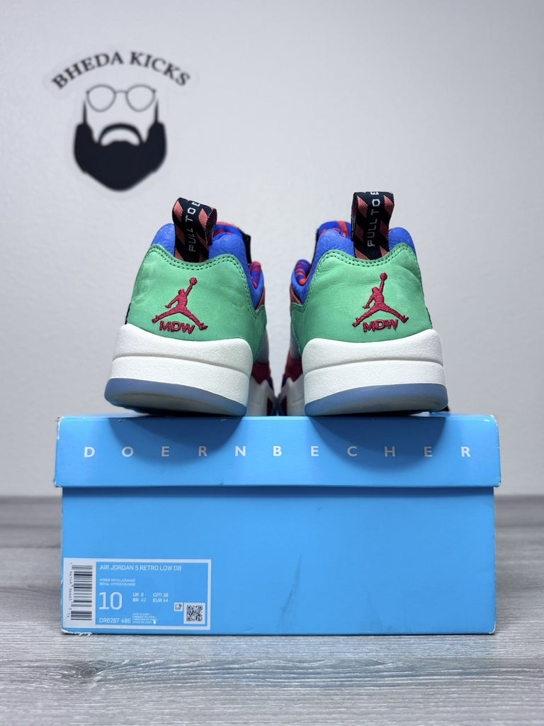 Size 10 - Nike Air Jordan 5 V Retro Low Doernbecher Royal DR6287-486 Preowned