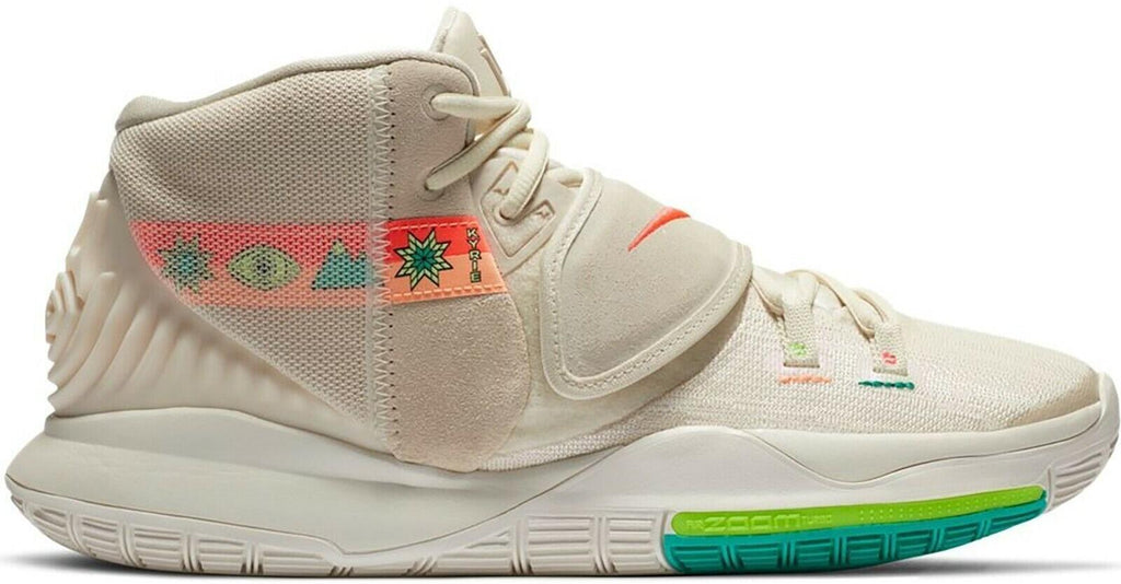 Size 15 - Nike Kyrie 6 'N7' Light Cream Sail Electric Green Flash CW1785-200