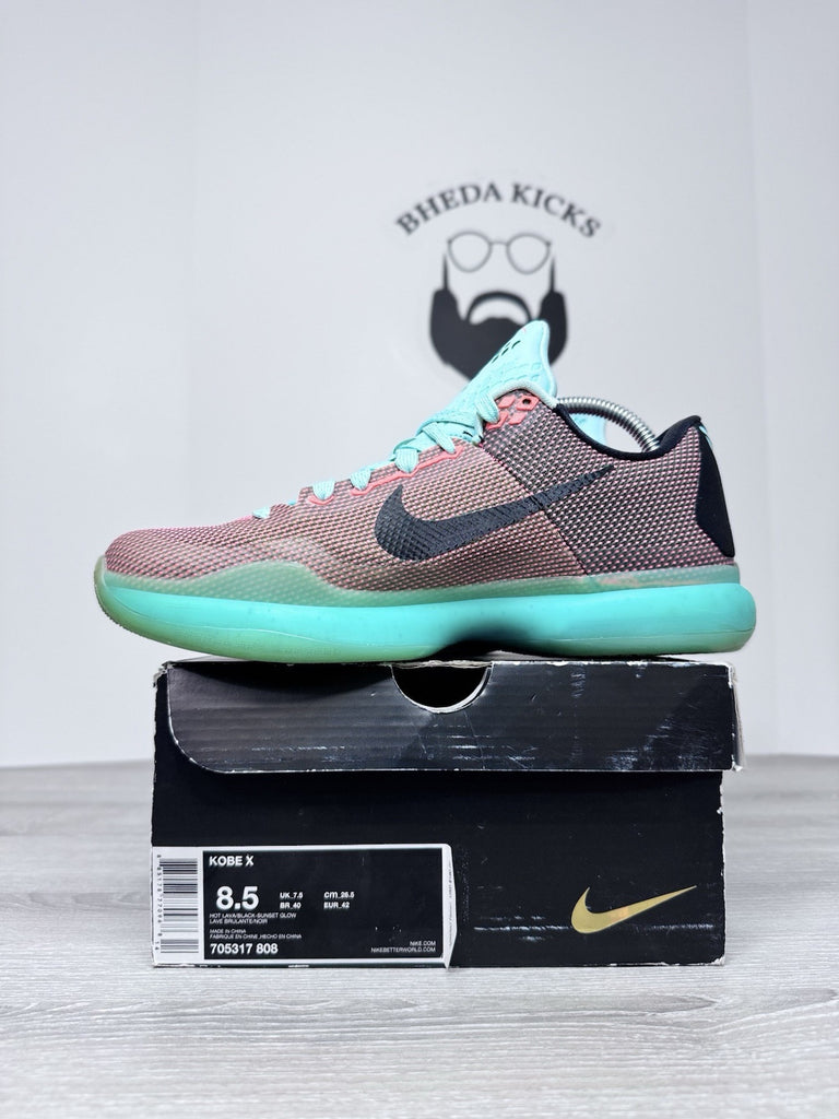 Size 8.5 - Nike Kobe 10 Easter 705317-808 Authentic Preowned CLEAN