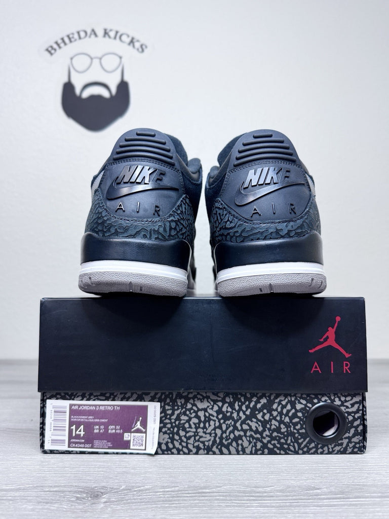 Size 14 - Jordan 3 Retro Tinker SP Black Cement 2019 CK4348-007 Preowned