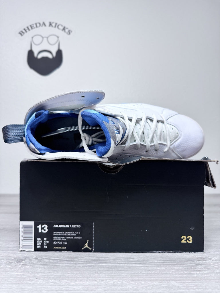 Size 13 - Air Jordan 7 Retro 2015 French Blue (304775-107) Preowned Og