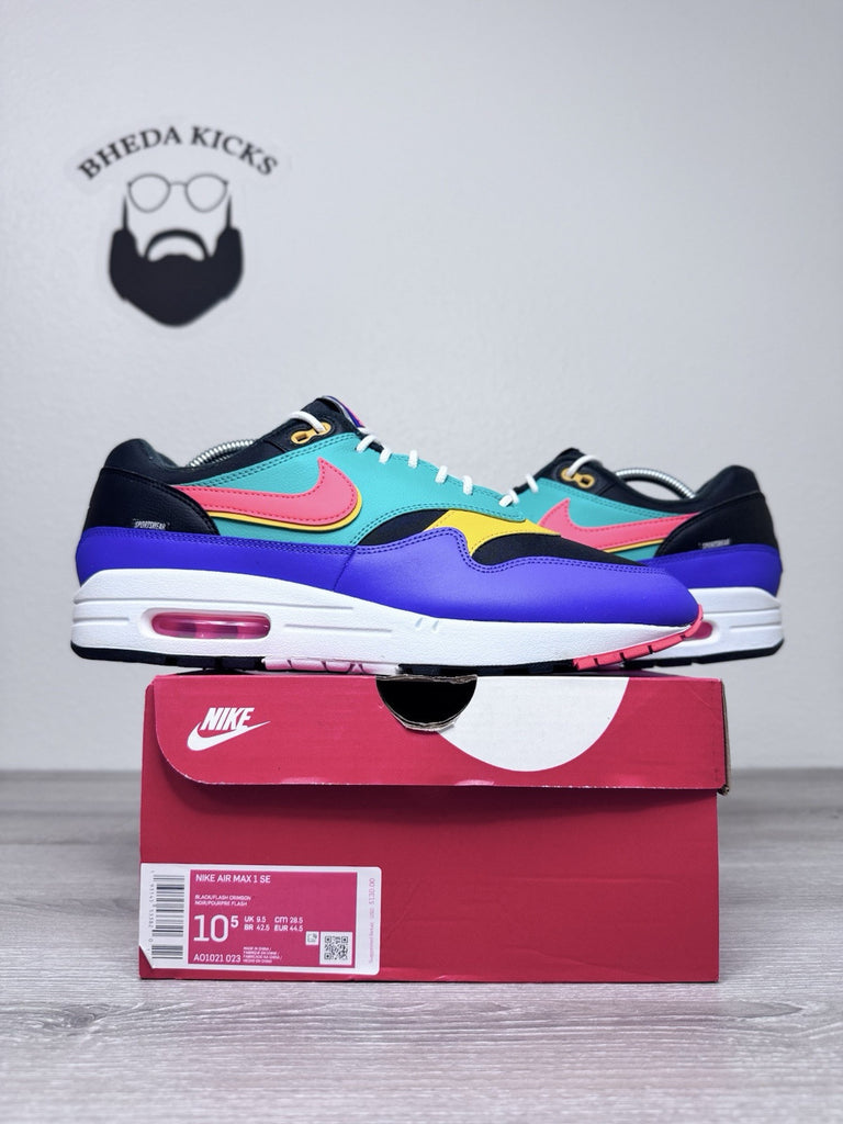 Size 10.5 - Nike Air Max 1 SE WindBreaker 2019 Running Shoe AO1021-023 Mens