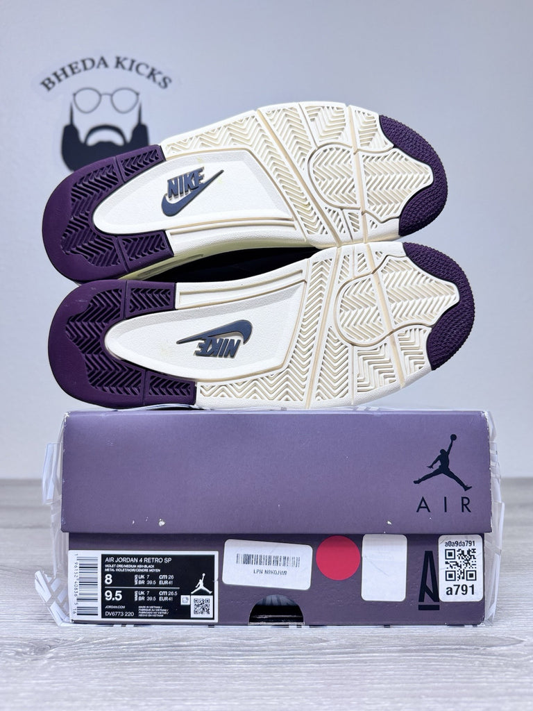 Size 8 - Air Jordan 4 Retro x A Ma Maniere Mid Violet Ore DV6773-220 Preowned