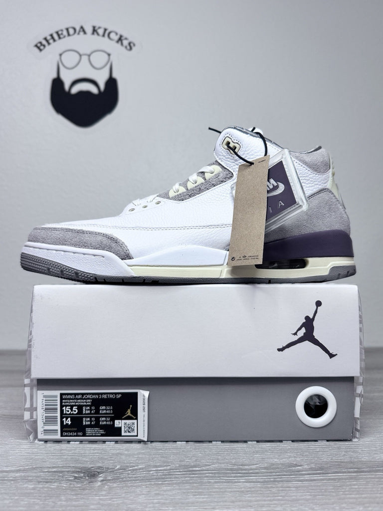 Size 14M/15.5W - Jordan 3 Retro SP A Ma Maniére (Women's) DH3434-110 NEW DS