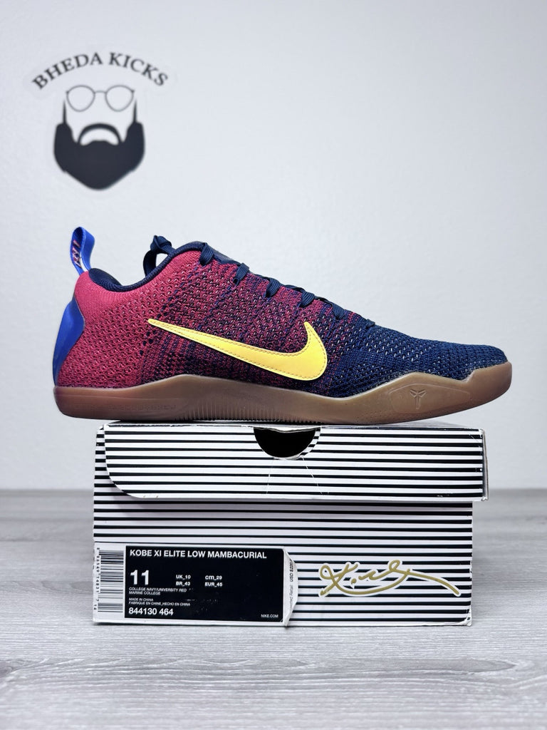 Size 11 - 2016 Nike Kobe 11 XI Elite Low Mambacurial Barcelona 844130-464