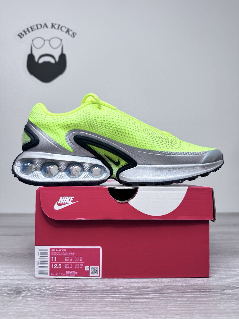 Size 11 - Nike Air Max DN Volt Black Volt Glow Sequoia DV3337-700 Men's NEW DS