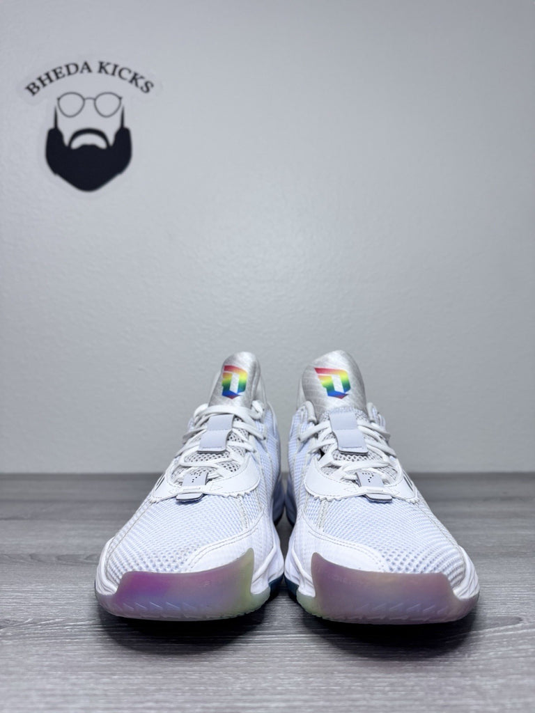 Size 11 - Adidas Dame 7 Never Follow 2021 Damian Lillard S29222 Rainbow