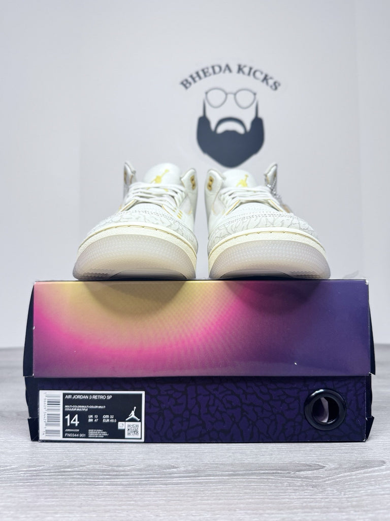 Size 14 - Jordan 3 Retro x J. Balvin Mid Medellin Sunset FN0344-901 NEW DS