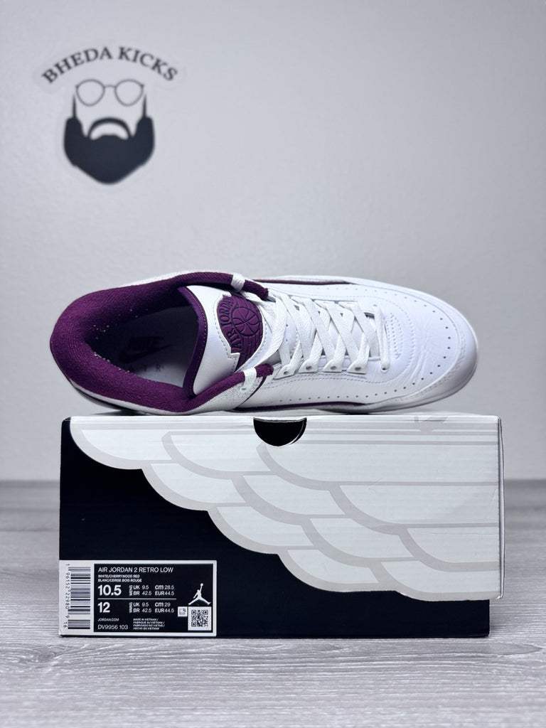 Size 10.5 - Nike Air Jordan 2 Retro Low Cherrywood DV9956–103 Preowned