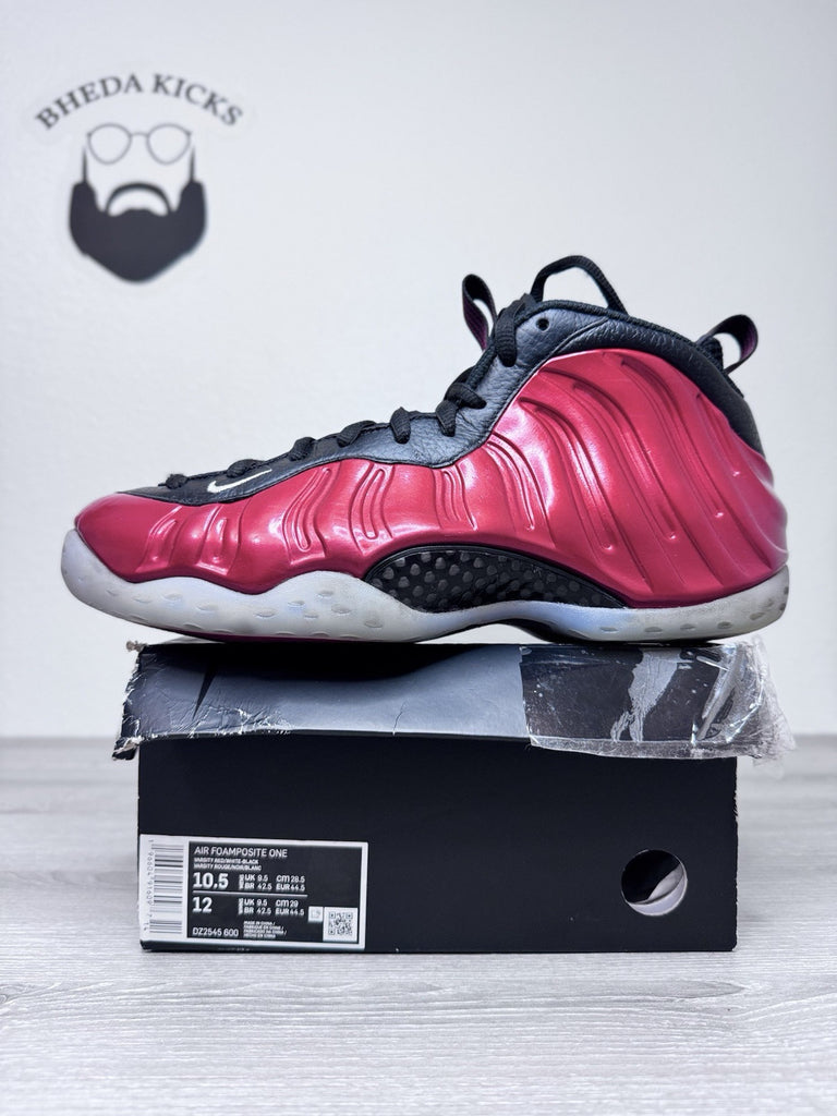 Size 10.5 - Nike Air Foamposite One Metallic Red Preowned Authentic DZ2545-600