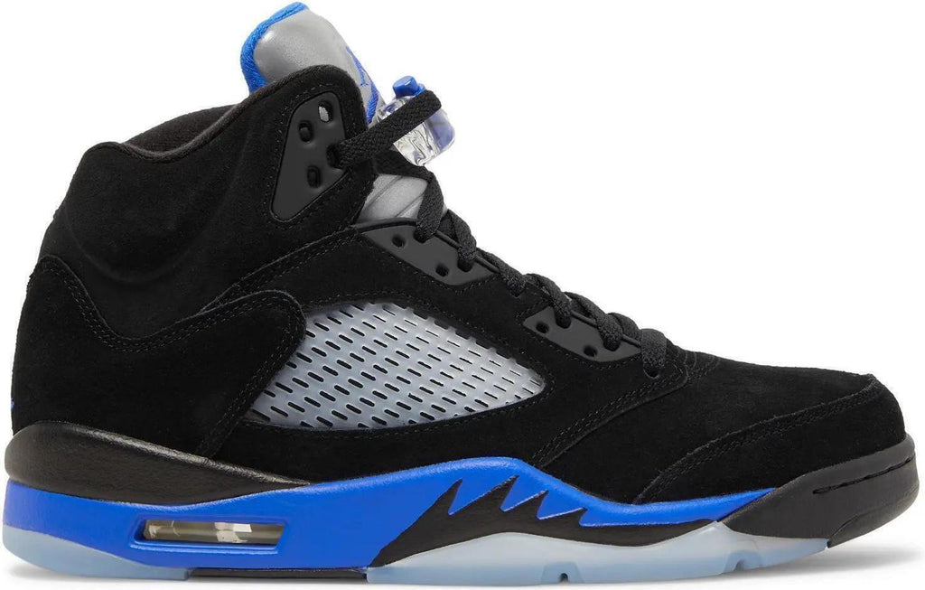 Size 13 - Jordan 5 Retro Mid Racer Blue Black Suede Leather (CT4838-004)
